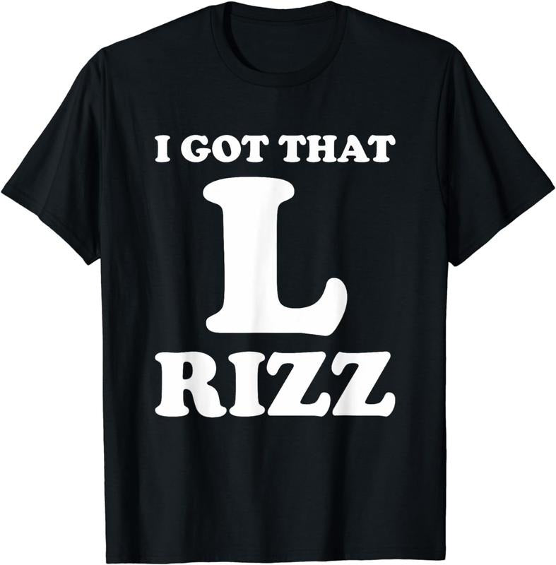 100% Cotton I Got That L Rizz Funny Rizzler Rizz God Rizz Meme T-Shirt