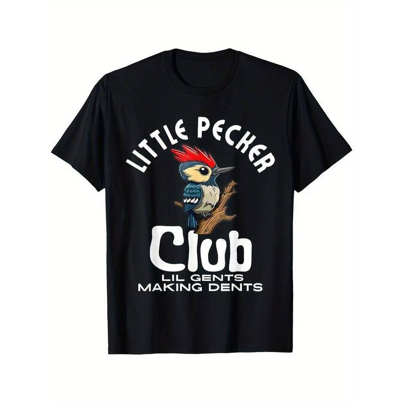 100% Cotton Men Little Pecker Club Lil Gents Making Dents Funny Men Women Printed T-shirt