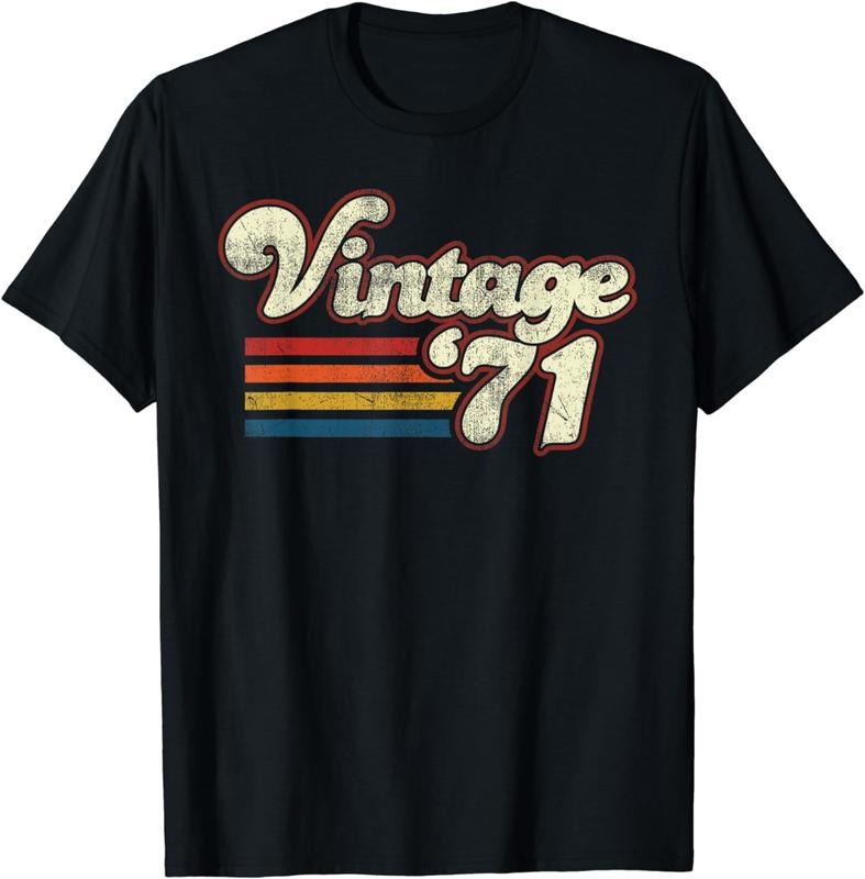 100% Cotton Vintage 1971 Birthday T-Shirt