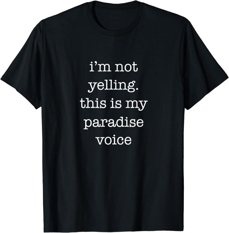100% CottonFunny Paradise Shirt This Is My Paradise Voice Sarcastic T-Shirt
