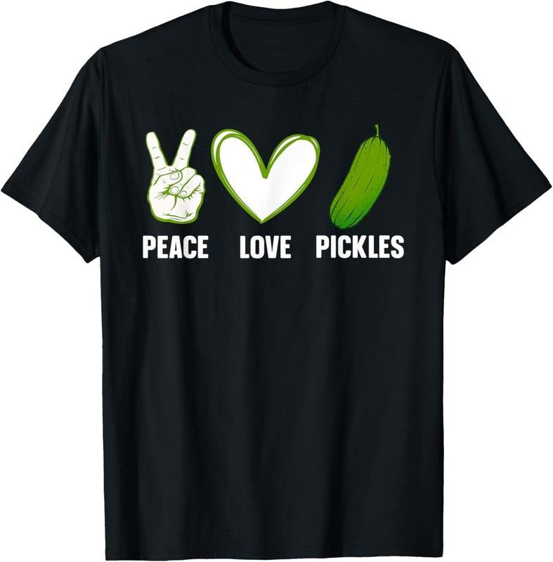 100% CottonFunny Pickle Themed Design For Men Women Kids Pickle Lover T-Shirt