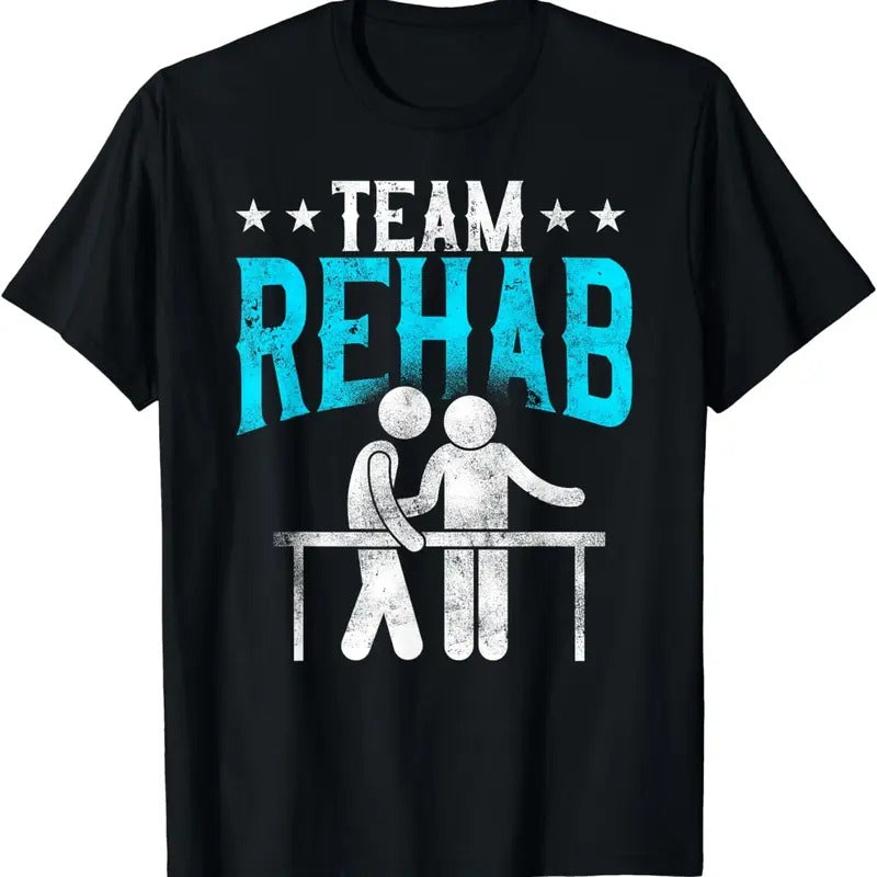 100% CottonPhysical Therapist Therapy Assistant Team Rehab Vintage T-Shirt