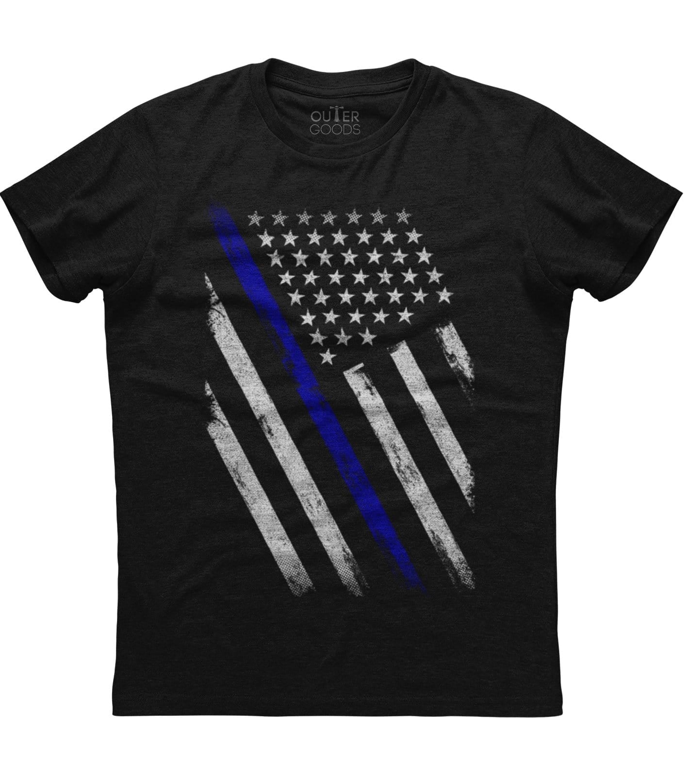 The American Flag Blue Line Patriotic T-shirt (O)