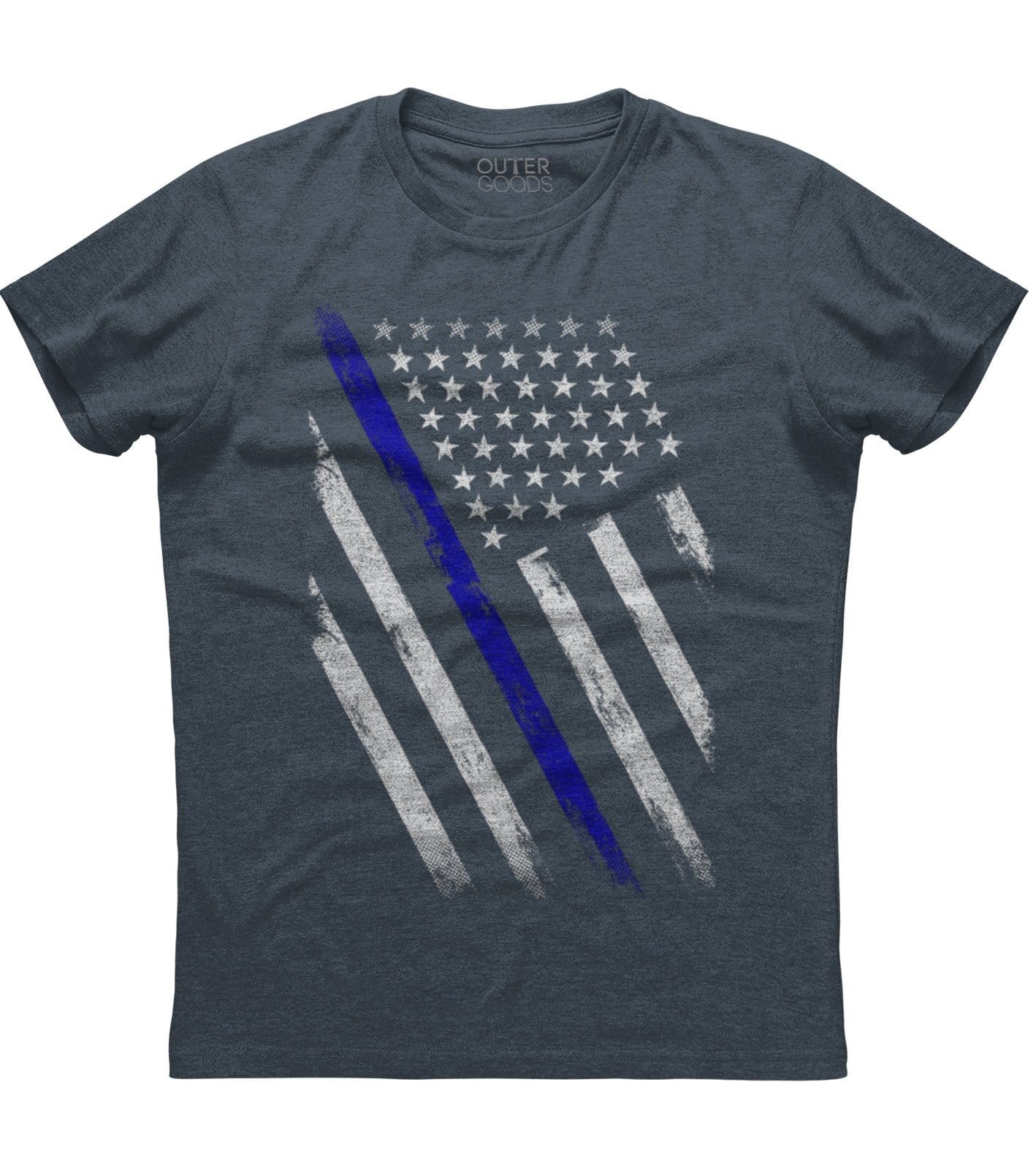 The American Flag Blue Line Patriotic T-shirt (O)
