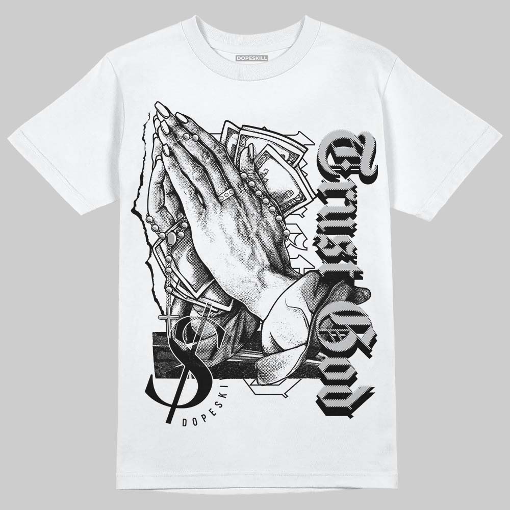Dunk Low Panda White Black DopeSkill T-Shirt Trust God Graphic