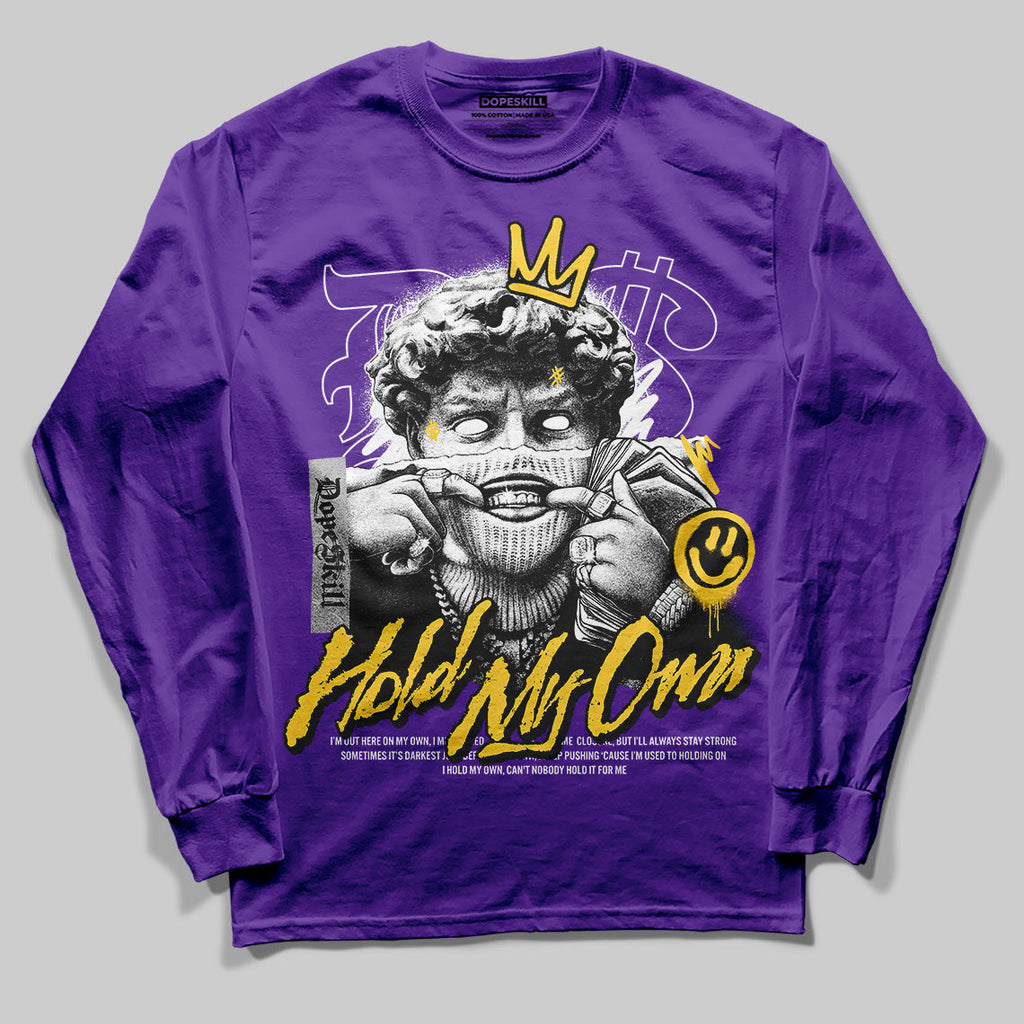 Field Purple 12s DopeSkill Purple Long Sleeve T-Shirt In My Way Graphic