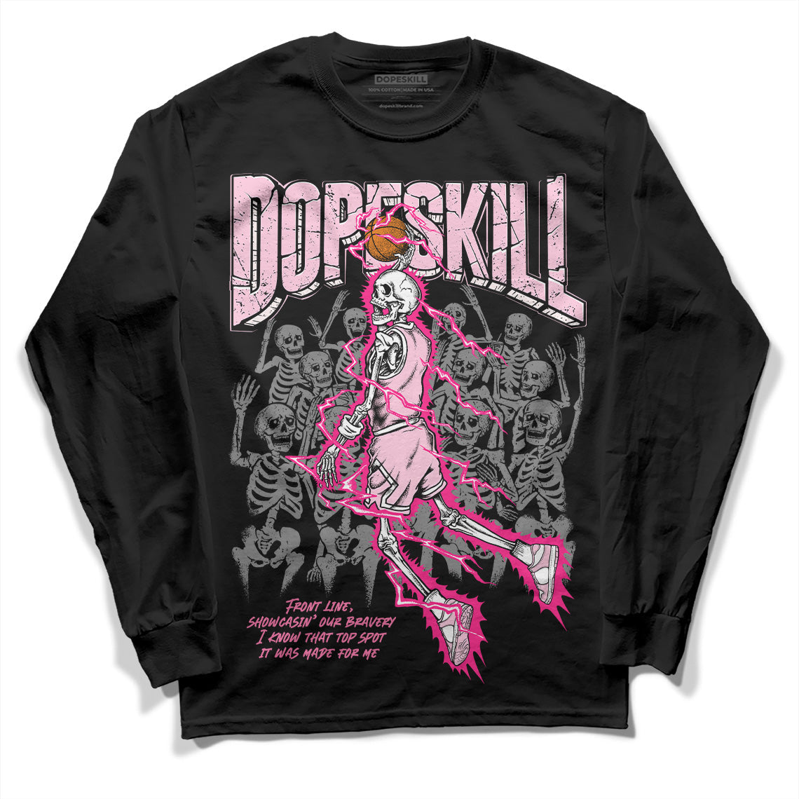 Dunk Low Pink Foam DopeSkill Long Sleeve T-Shirt Thunder Dunk Graphic