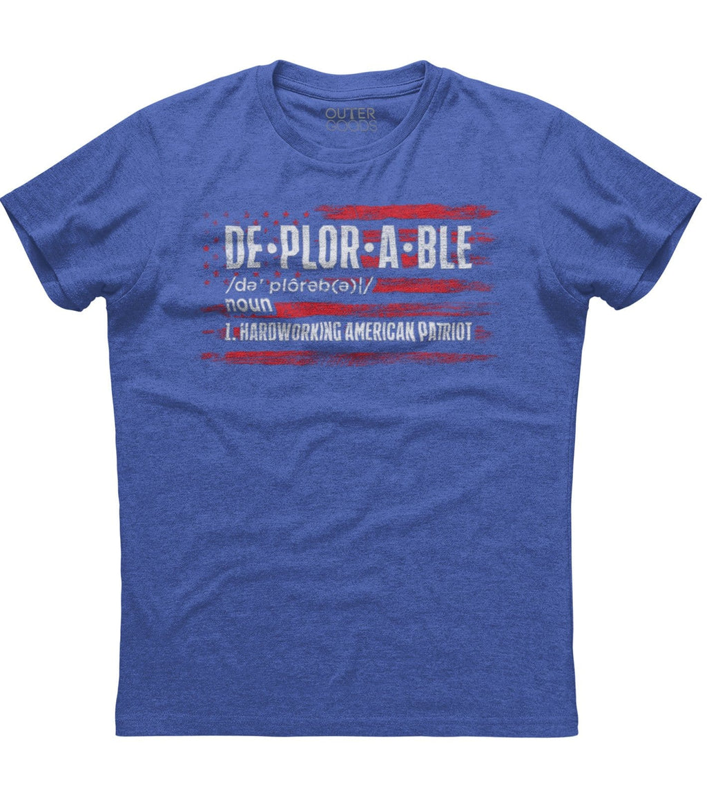Deplorable Hardworking American Patriot T-Shirt (O)