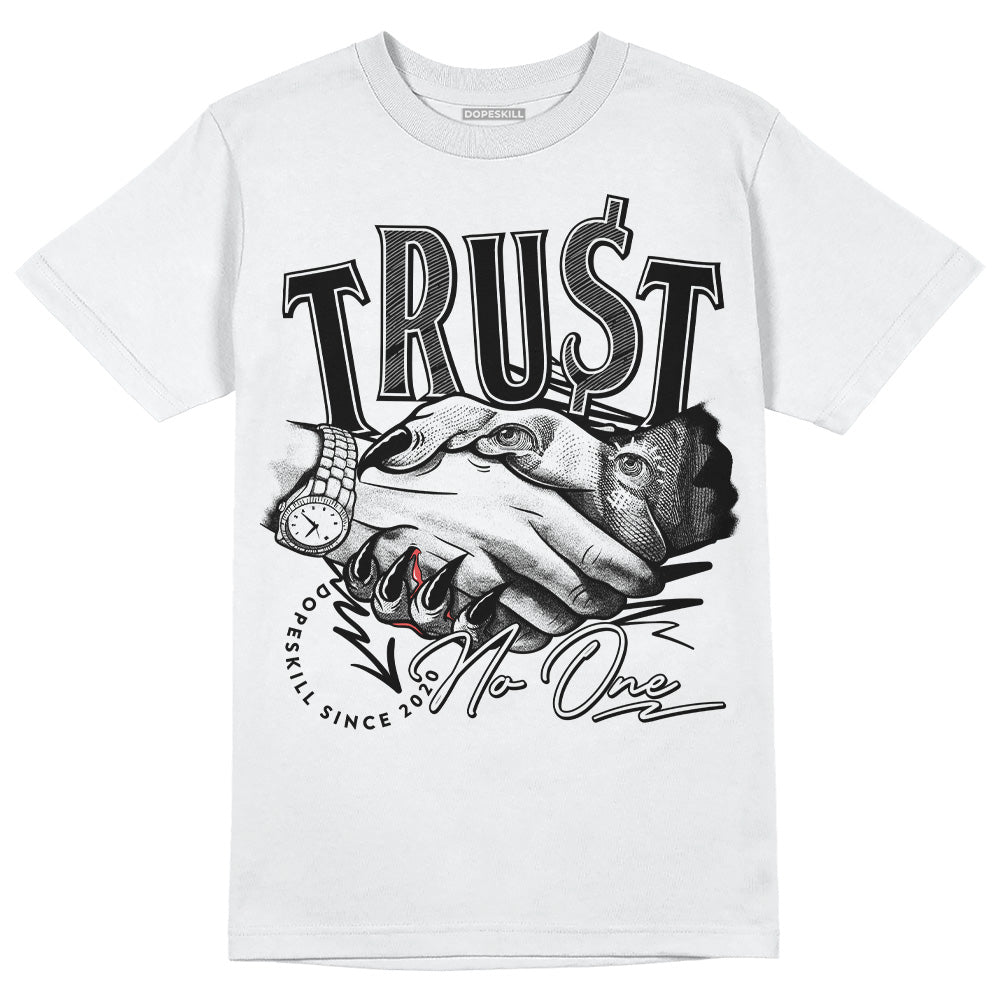 Dunk Low Panda White Black DopeSkill T-Shirt Trust No One Graphic