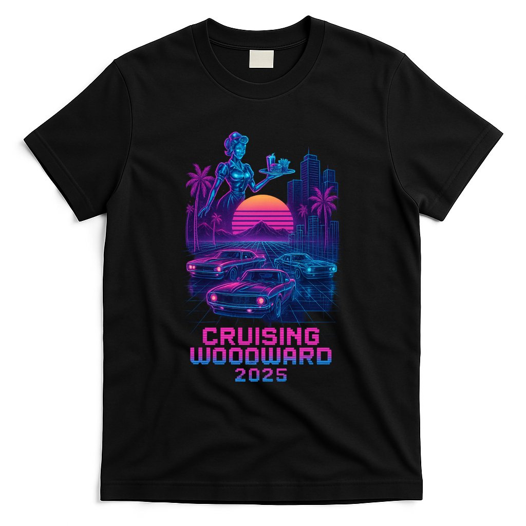 2025 Cruising Woodward Neon Vibes T-Shirt