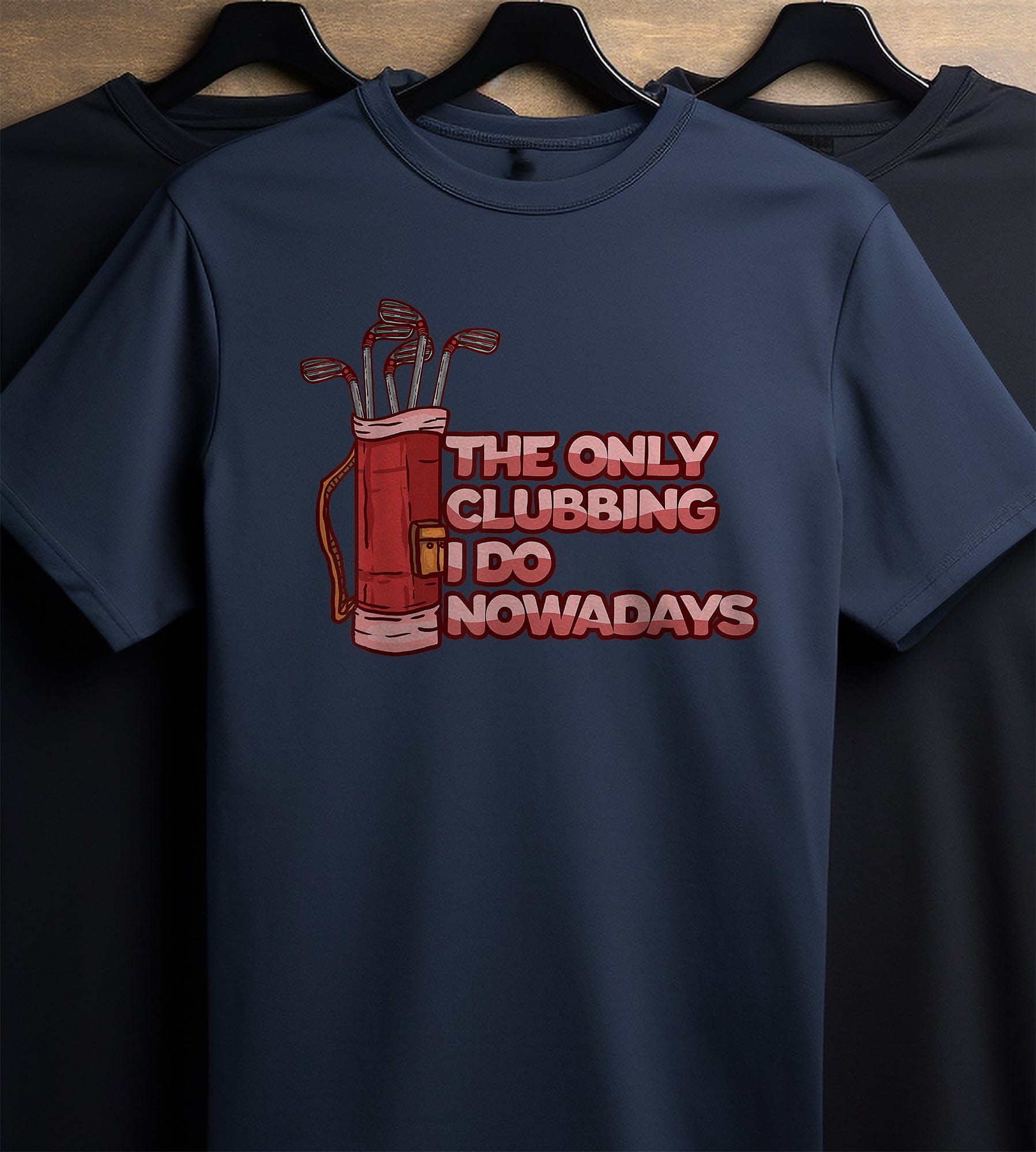 Golf Funny Clubbing Joke T-Shirt