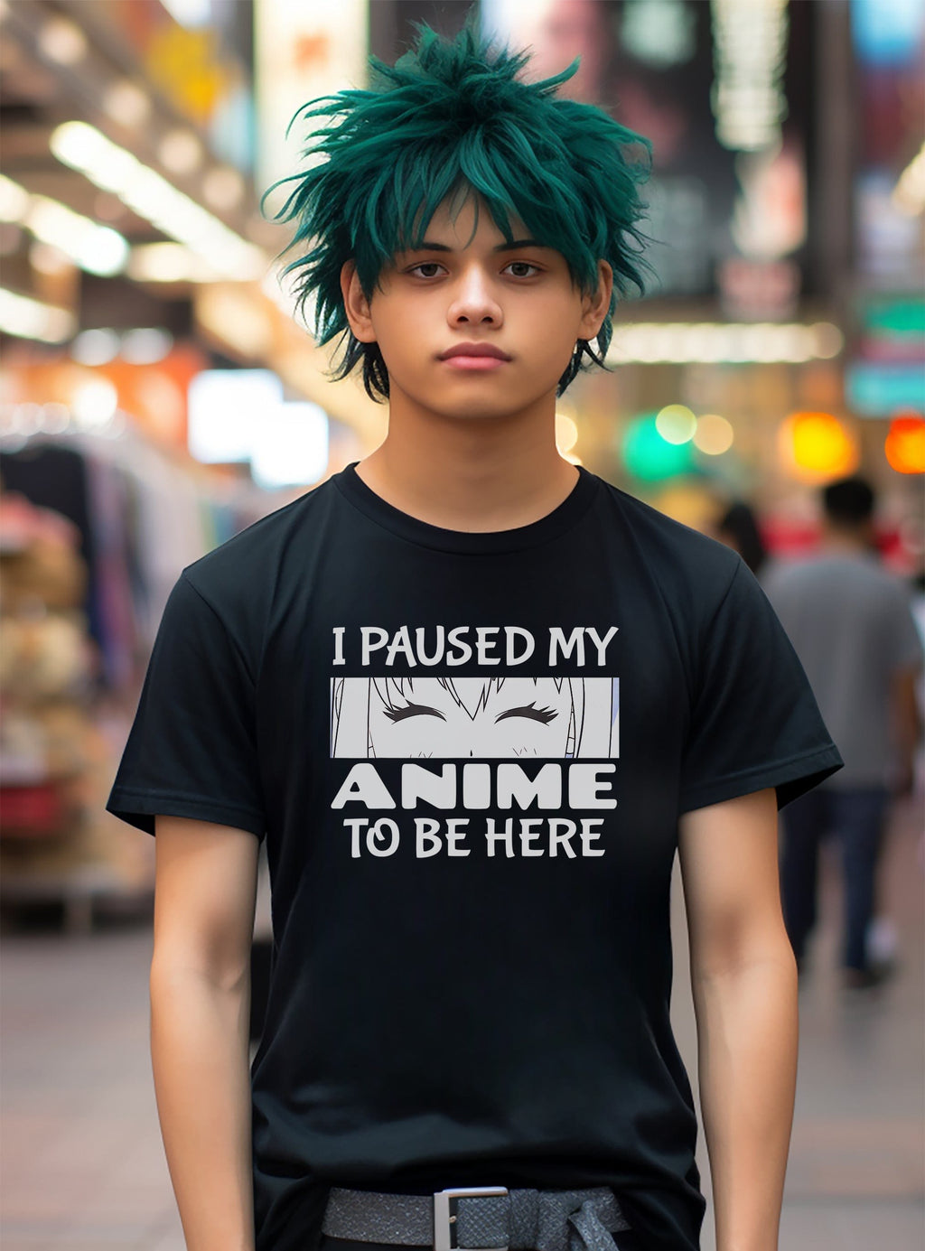 I Pushed My Anime to Be Here T-Shirt
