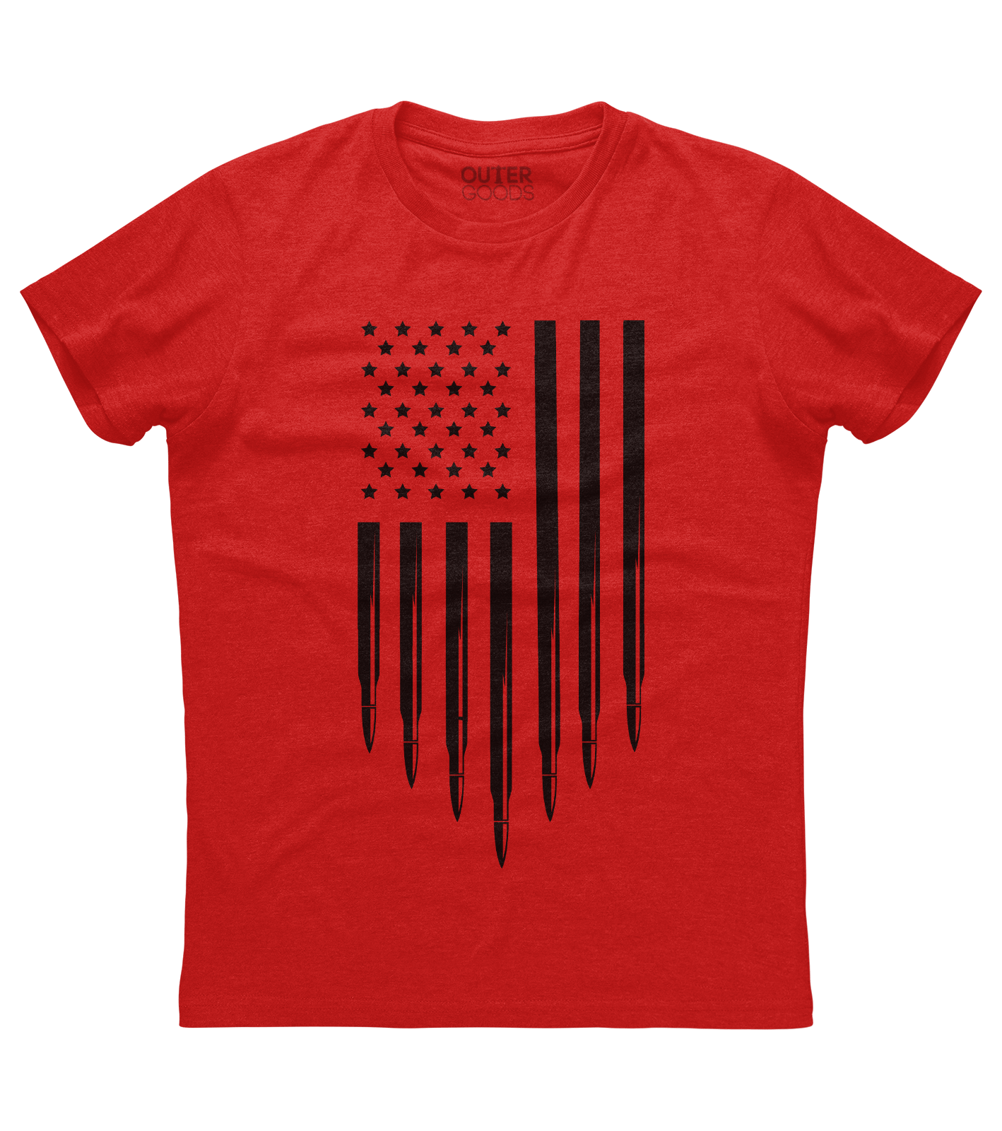 American Flag Bullet Stripes Shirt (O)