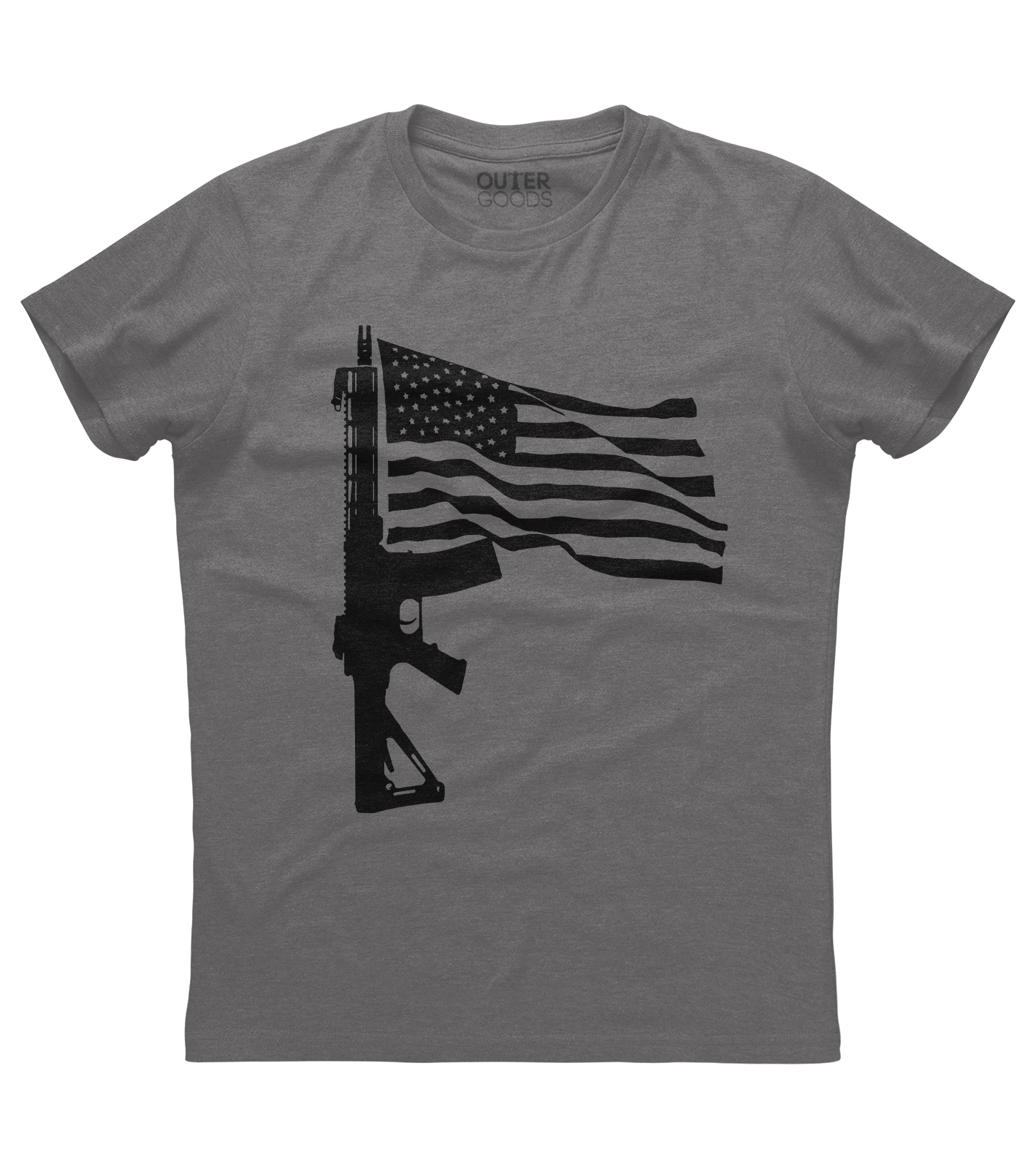 AR15 American Flag Patriotic T-shirt (DT)