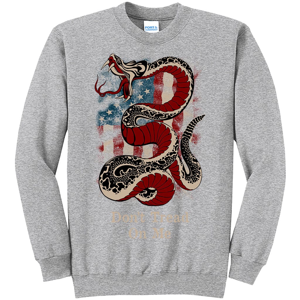 Don't Tread On Me American Flag Snake T-Shirt (O)