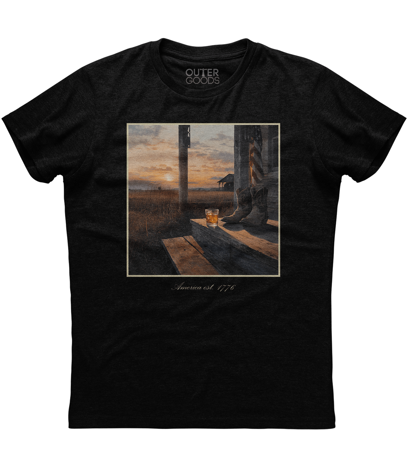 American Est 1776 Sunset T-Shirt (O)