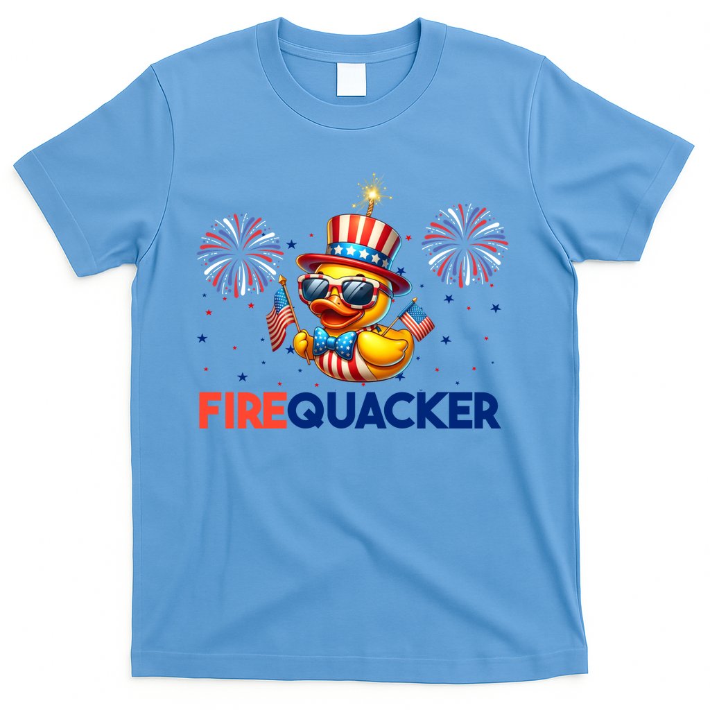 4th Of July Cute Duck Firequacker Patriotic Funny T-Shirt