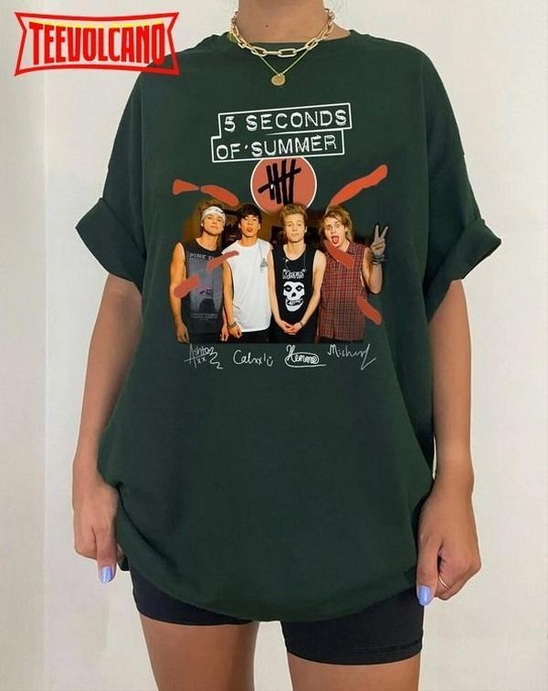 5 Seconds Of Summer Vintage Music Graphic , The Show Tour Merch