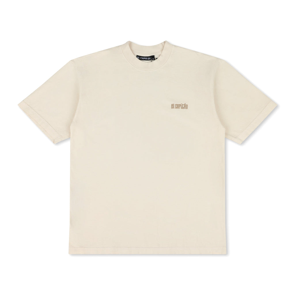 2 PACK EMBROIDERED TEES - VINTAGE BLACK & CREME