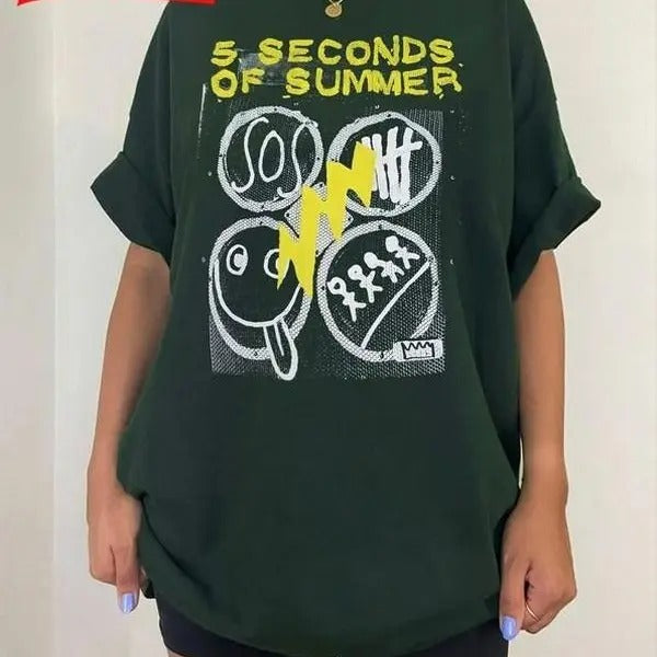 5SOS Merch Vintage The Show 2023 Tour Graphic