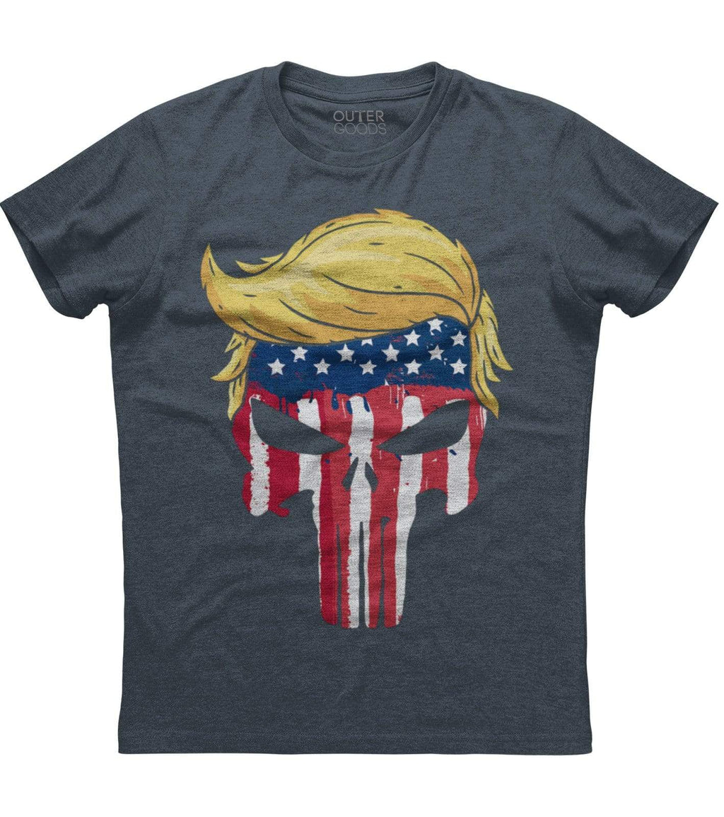 The Punisher Donald Trump American Flag T-Shirt (O)