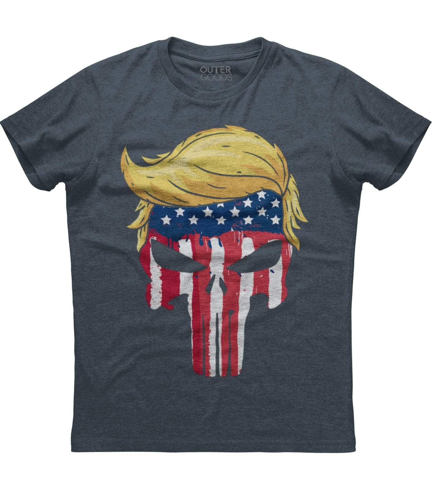 The Punisher Donald Trump American Flag T-Shirt (O)