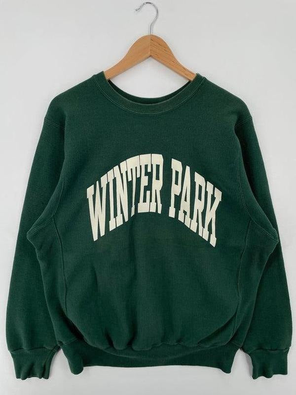 90's Winter Park Vintage College Sweatshirt - Made in USA - Cotton, Menswear Hoodie Sweaters