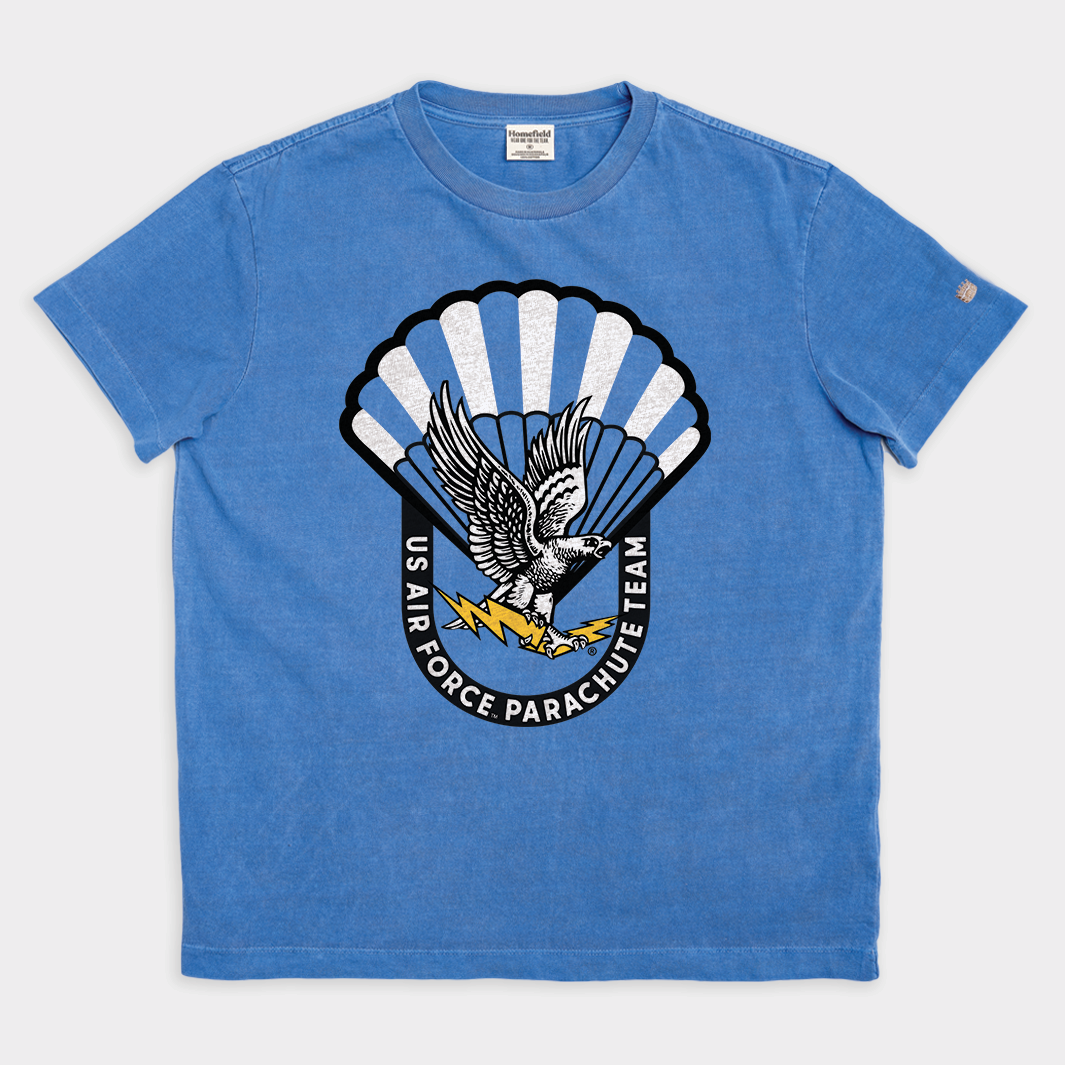 Air Force Wings of Blue Logo Vintage Heavyweight Tee Style001