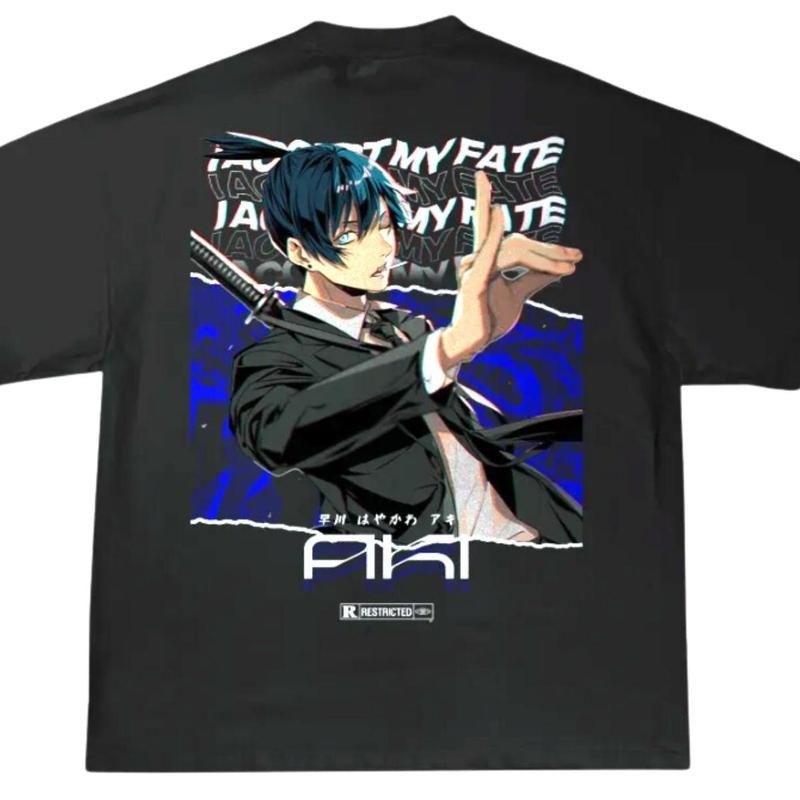 AKI CHAINSAW MAN T-SHIRT, AKI CHAINSAW MAN Shirt, CHAINSAW MAN Shirt, Anime Shirt, Anime Merch, Men vintage tee Top Streetwear Menswear Underwear Sweatshirt, Hoodie, Comfort Colors