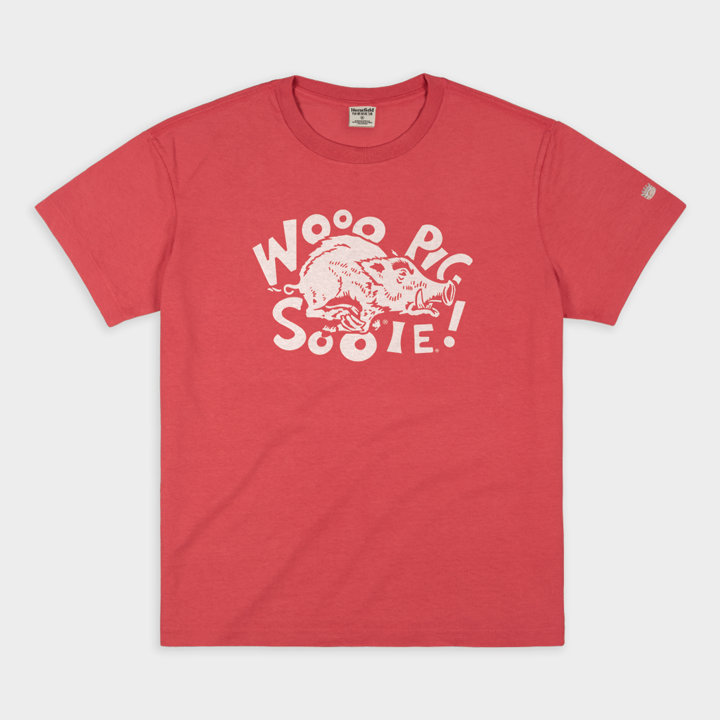 Vintage Arkansas Hog Call Heavyweight Tee Style001