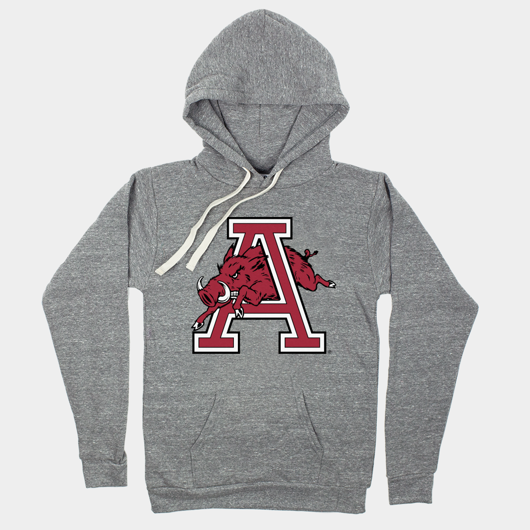 Vintage Arkansas Razorbacks Logo Hoodie