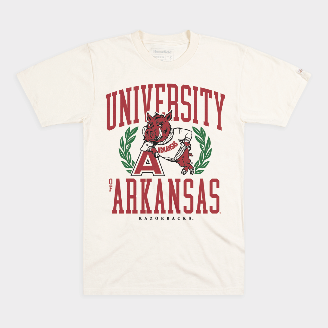 Arkansas Razorbacks Vintage 1958 Logo Tee Style001