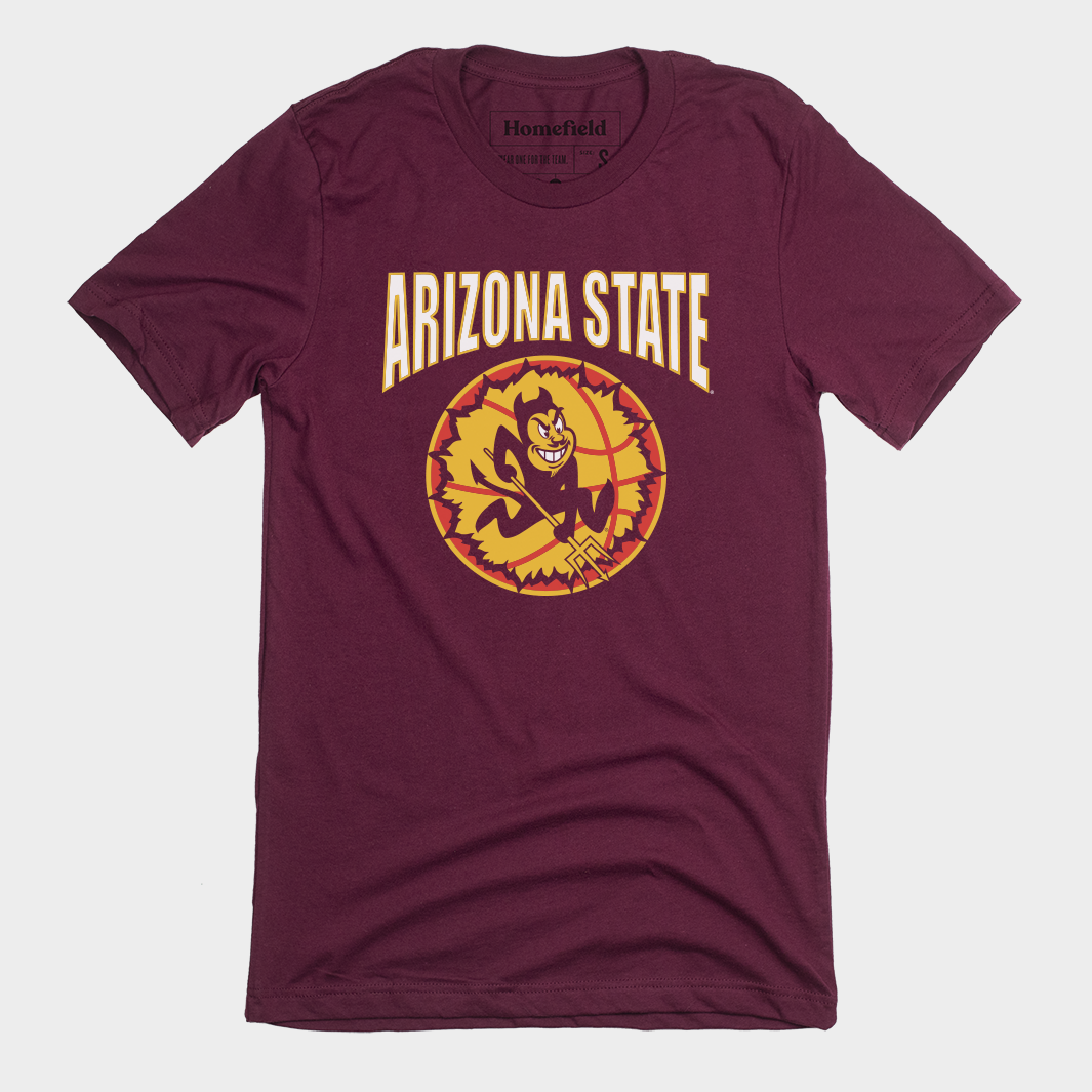 Arizona State Sun Devils Vintage Basketball Tee Style001