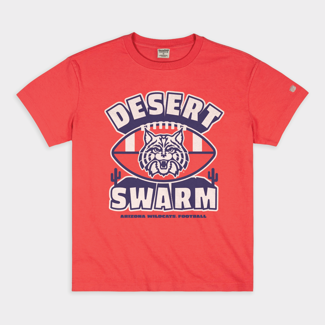 Arizona Desert Swarm Football Vintage Heavyweight Tee Style001