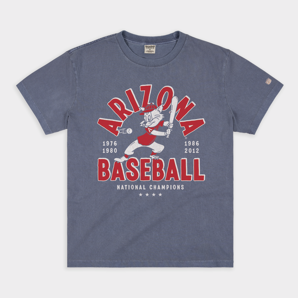 Arizona Baseball National Champions Vintage Heavyweight Tee Style001