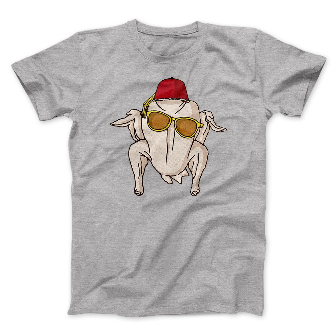 Monica Turkey Head Funny Thanksgiving Men/Unisex T-Shirt