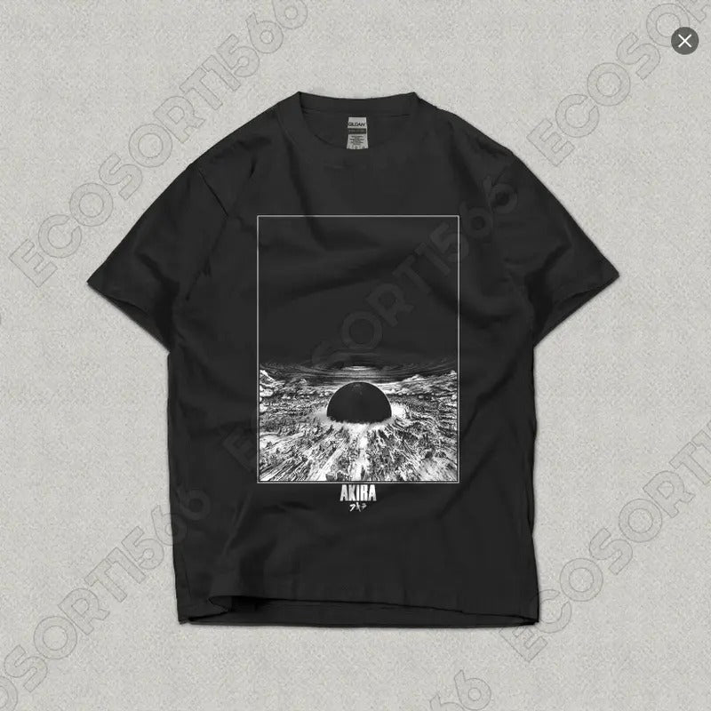 Akira - Tokyo Explosion Unisex Heavy Cotton T-shirt, Y2k anime manga tshirt , Vintage unisex tshirt