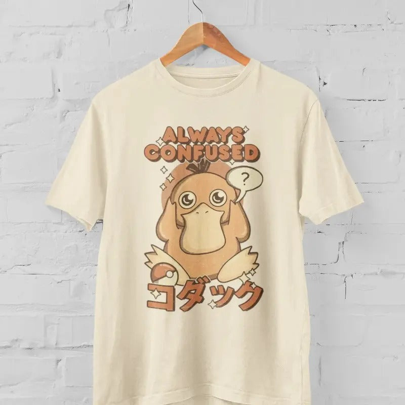 Always Confused Pocket Monsters Graphic Tee Anime T-shirt Gift Idea Present For Him For Her