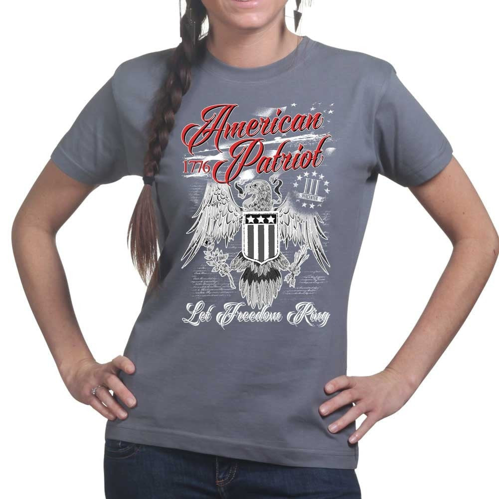 Ladies American Patriot T-shirt Style001