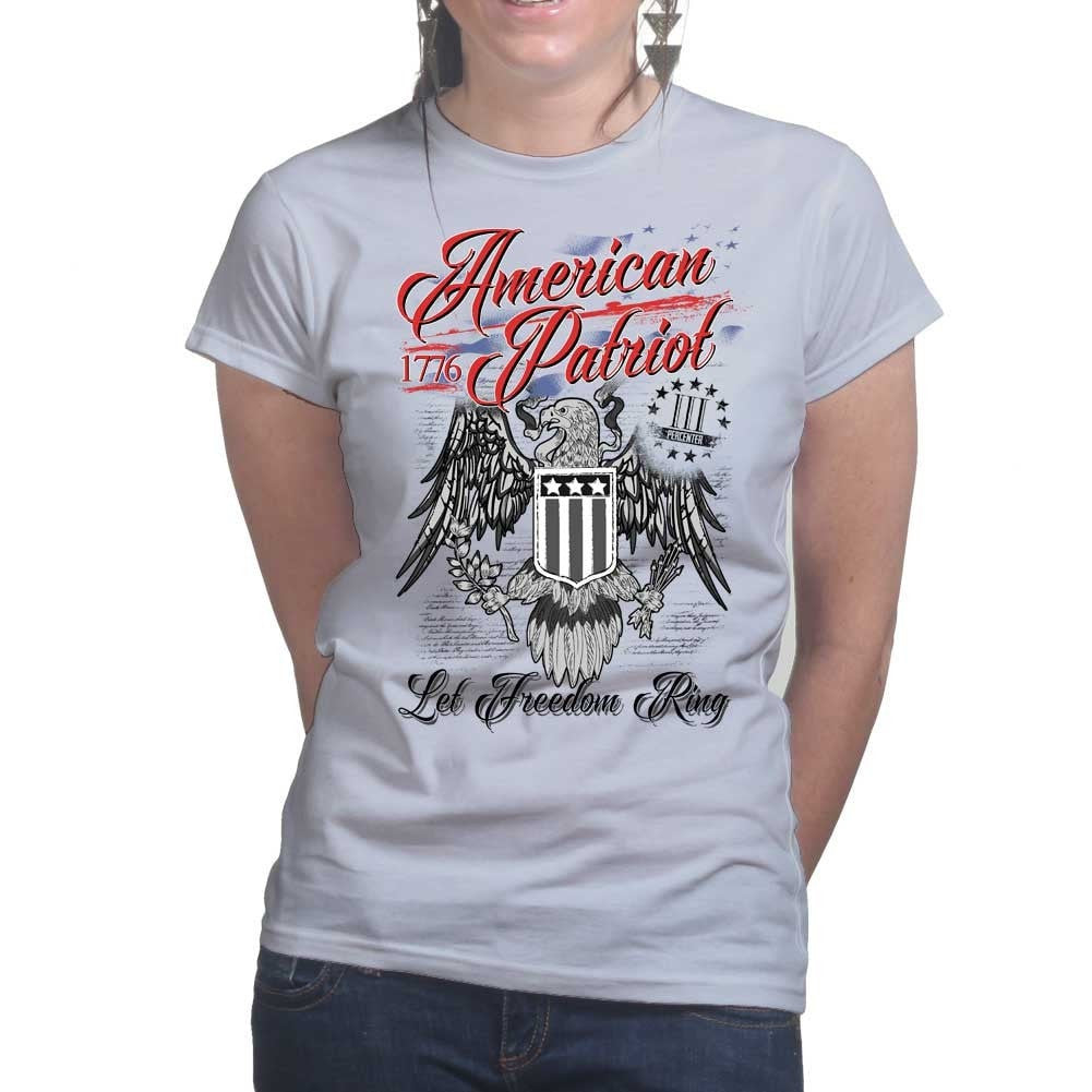 Ladies American Patriot T-shirt Style001