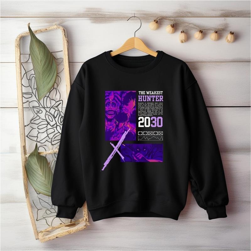 Anime Sweater Solo Leveling Sung Jin Woo Inspired Style Design Japan Streetwear Anime Gift Solo Level Shirt Sung Jinwoo Hoodie Anime Merch