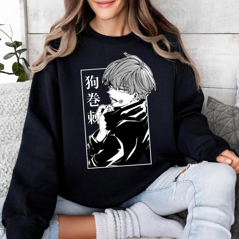 Anime Toge Inumaki Shirt, Anime Lover Shirt, Anime Sweatshirt, Anime Manga Shirt, Anime Inumaki Gift Men and Women T-shirt 1599590128, Sweatshirt, Hoodie