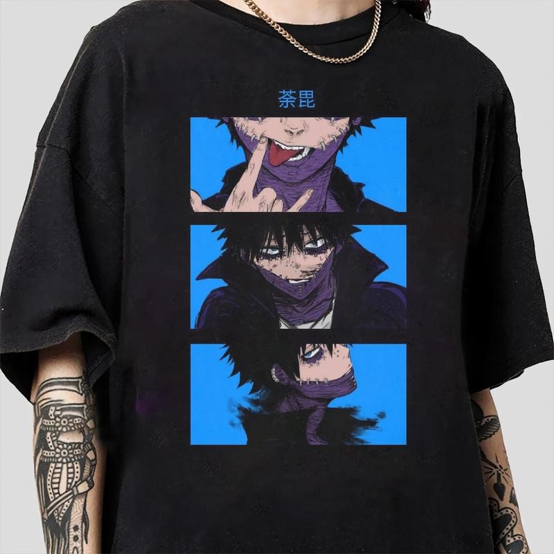 Anime Vintage Dabi Fire Shirt, Anime Lover Shirt, Anime My Hero Academy, Anime Manga Shirt, Izuku Anime Gift Men and Women T-shirt Casual Cotton Sweatshirt, Hoodie, Comfort Colors