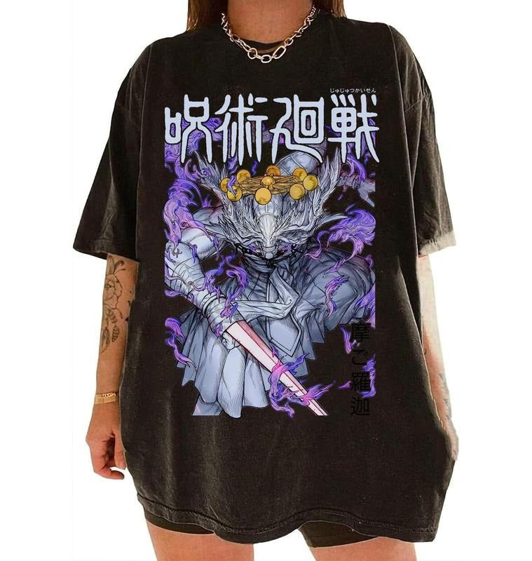 Anime Vintage Mahogara Shirt Sweatshirt Hoodie Sukuna Shirt Itadori Shirt Anime Shirt Manga Shirt Anime Fan Gifts Shirt Sweatshirt, Hoodie, Comfort Colors