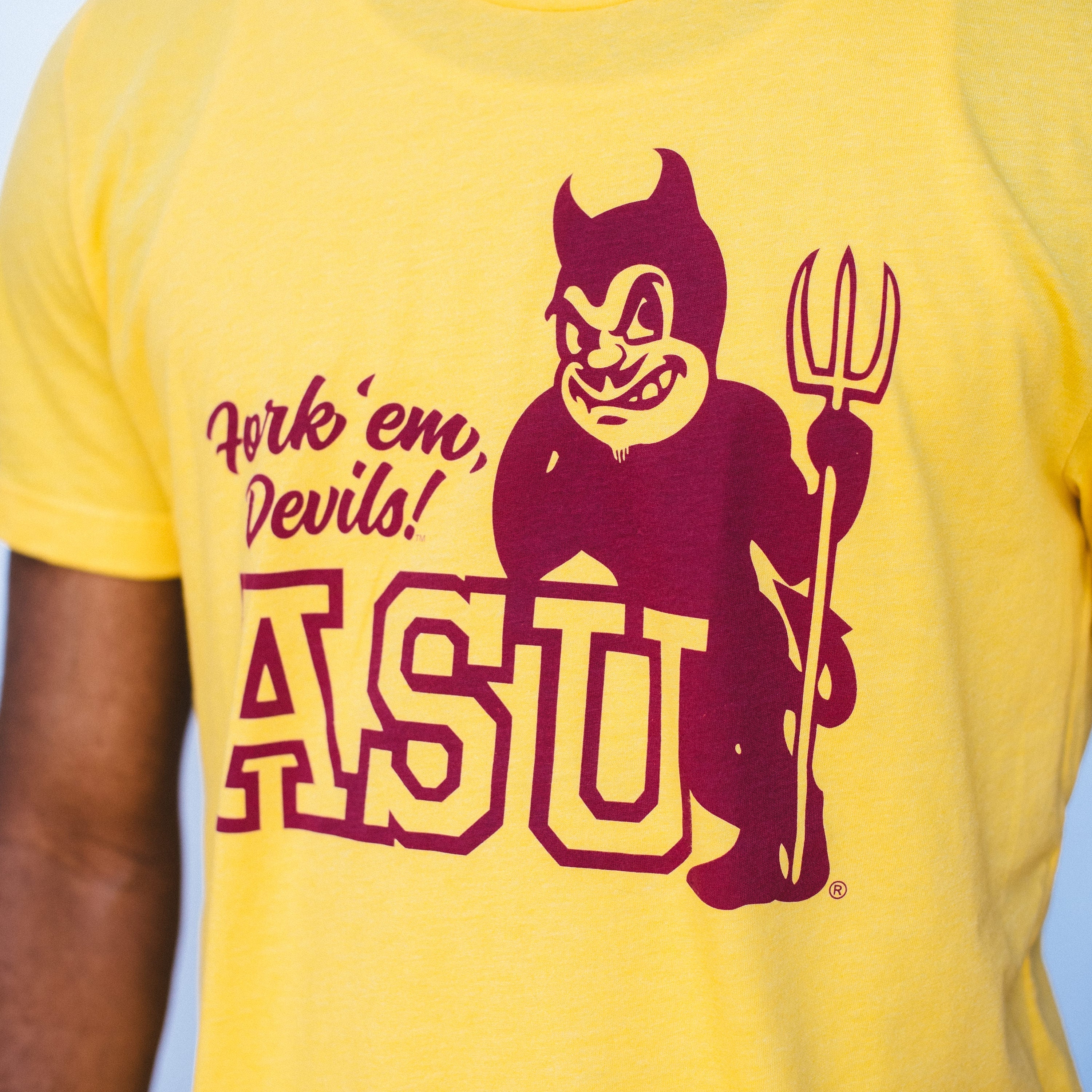 Arizona State ‚ÄúFork ‚ÄòEm, Devils‚ÄÃ?Vintage Tee Style001