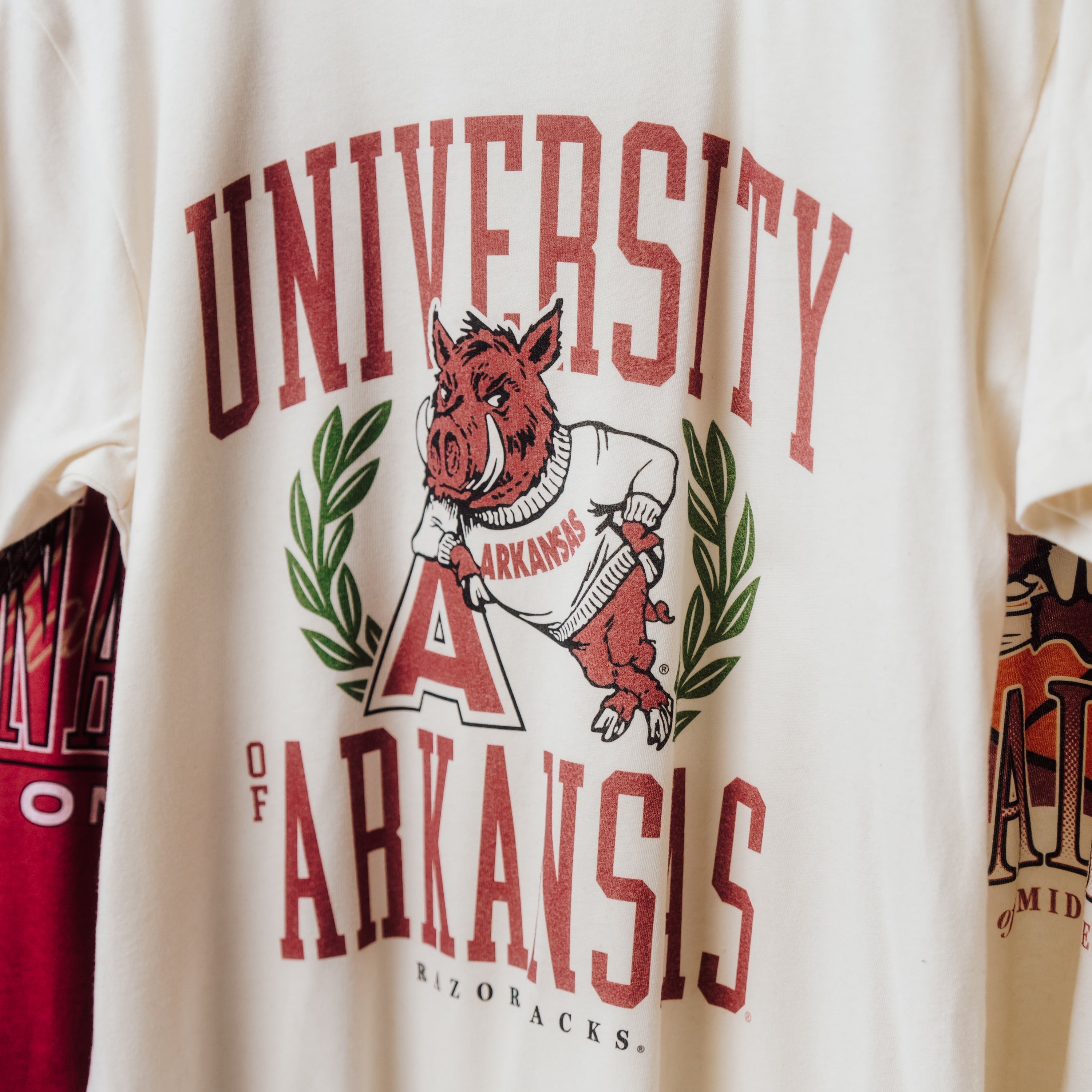 Arkansas Razorbacks Vintage 1958 Logo Tee Style001