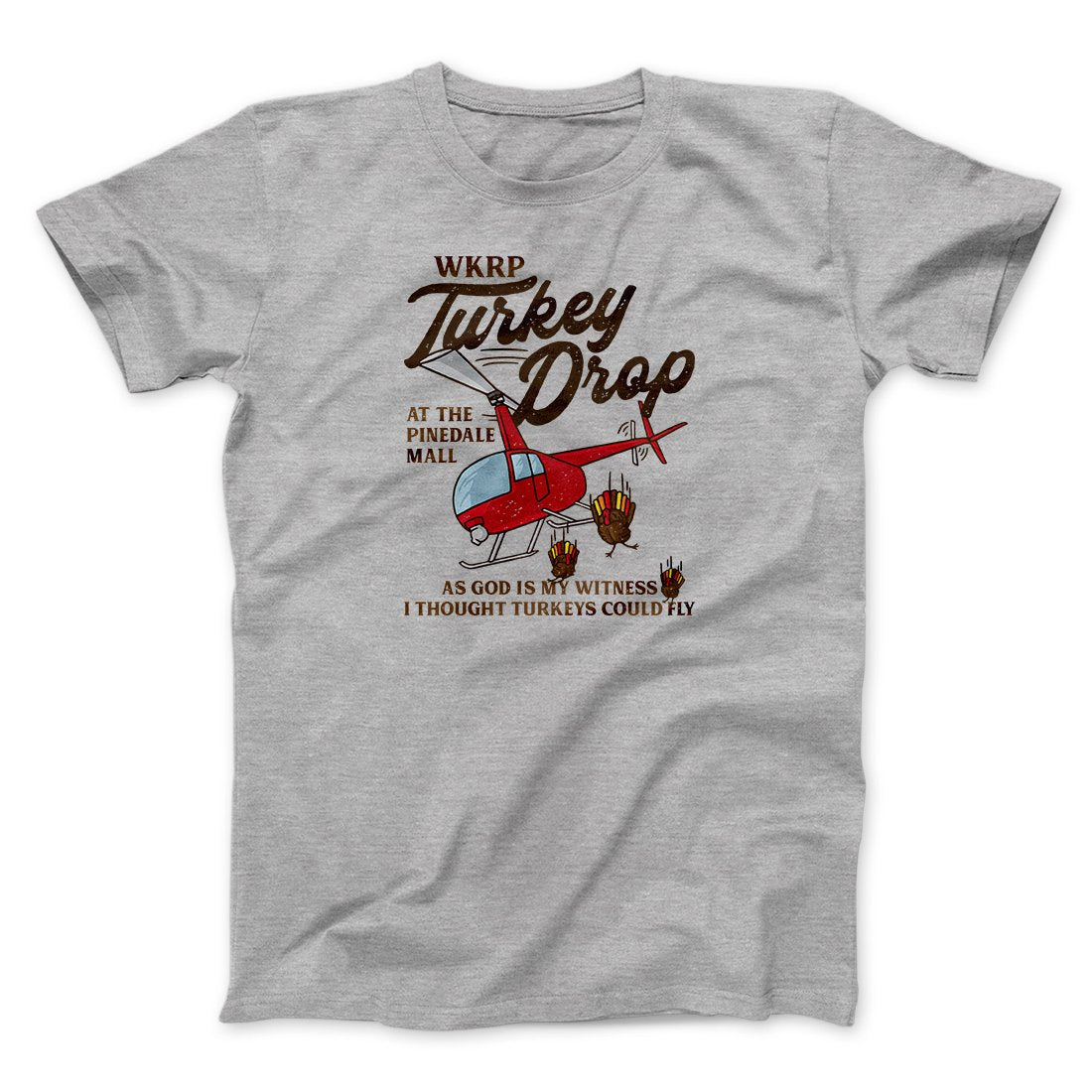 WKRP Turkey Drop Funny Thanksgiving Men/Unisex T-Shirt