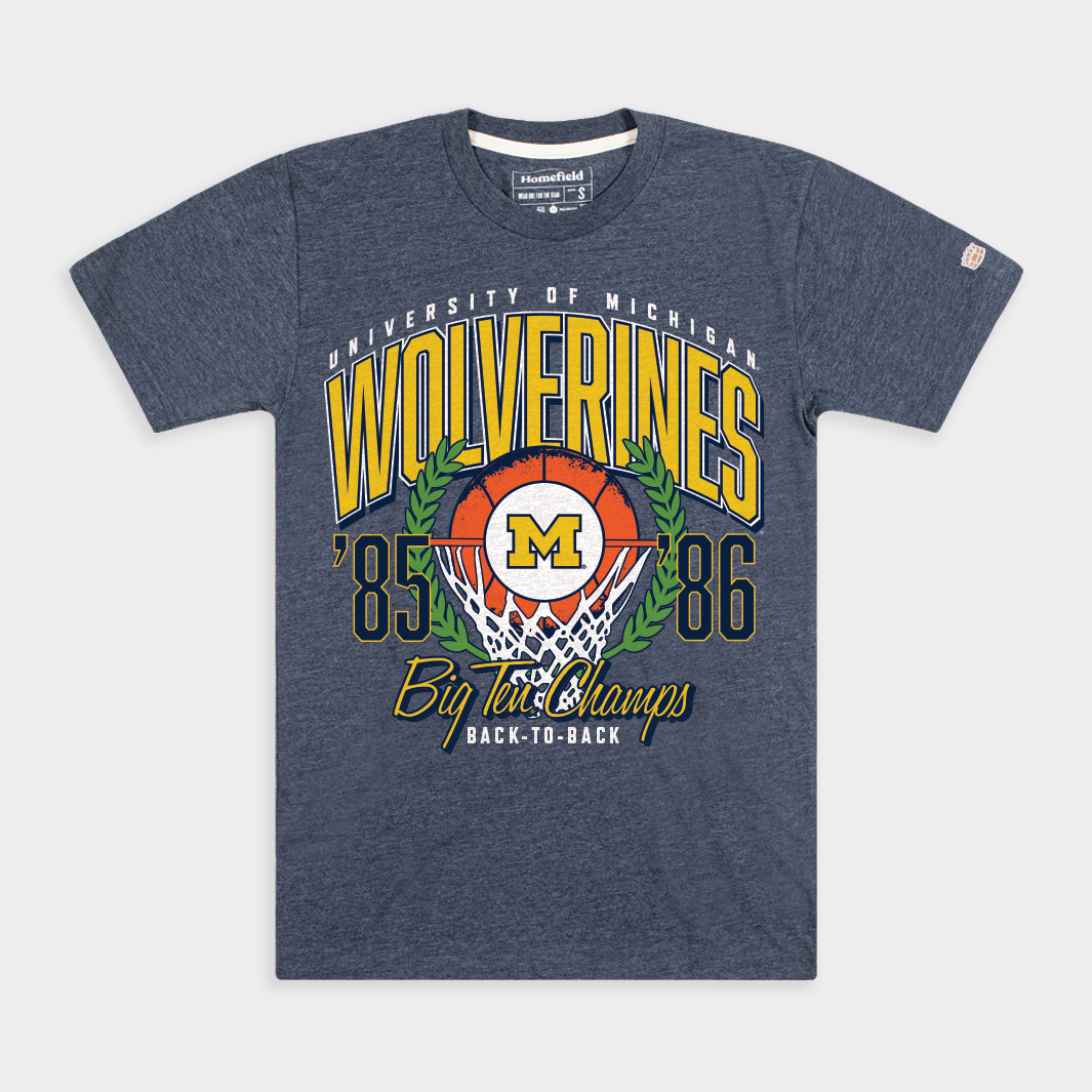 Michigan Basketball 1985-86 B1G Champions Tee