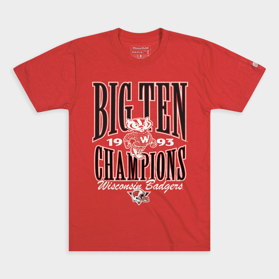 Wisconsin Football 1993 Big Ten Champions Tee Style001