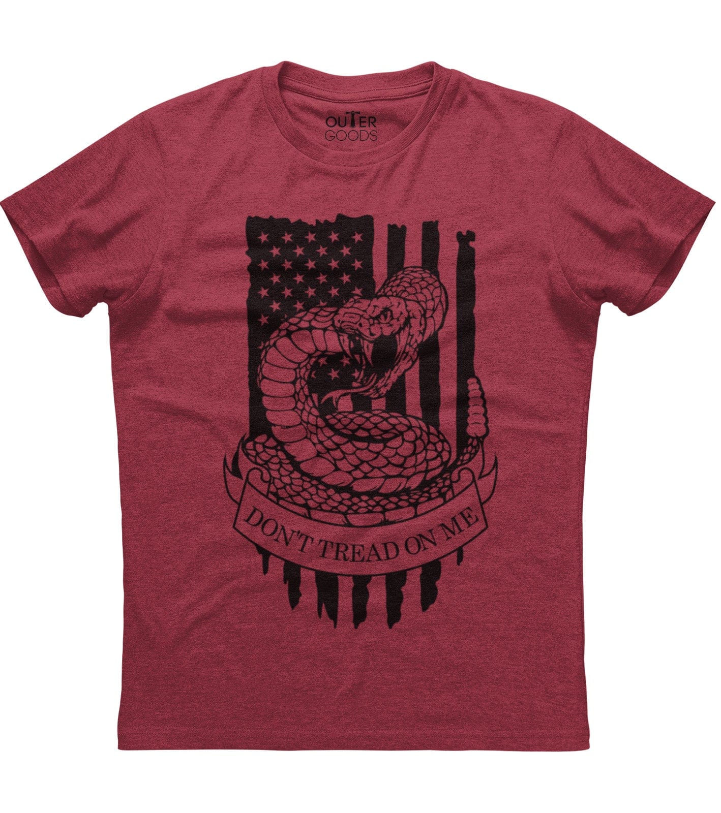 Don't Tread On Me Gadsen Flag American Flag Patriotic T-Shirt (O)